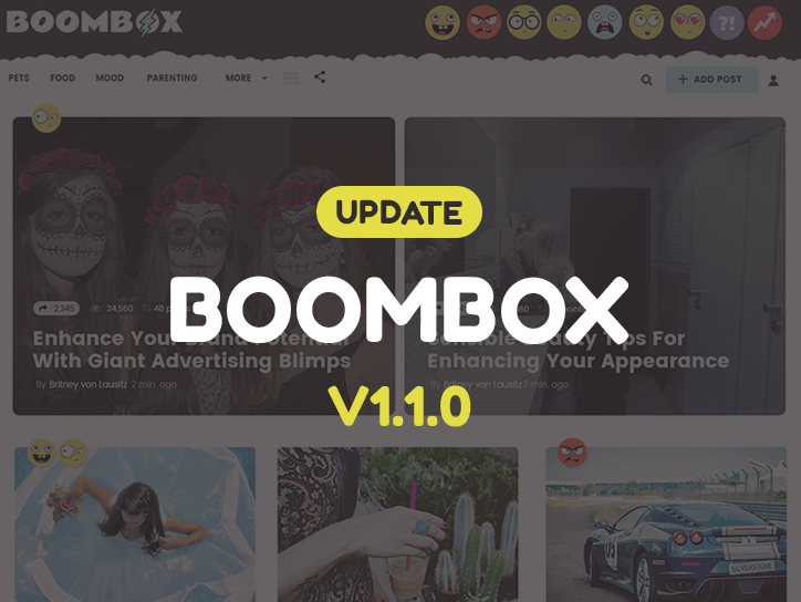 Update released for Boombox V1.1.0