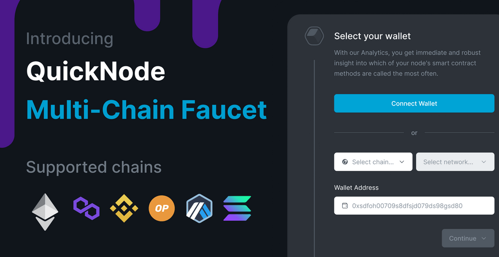Introducing QuickNode MultiChain Faucet