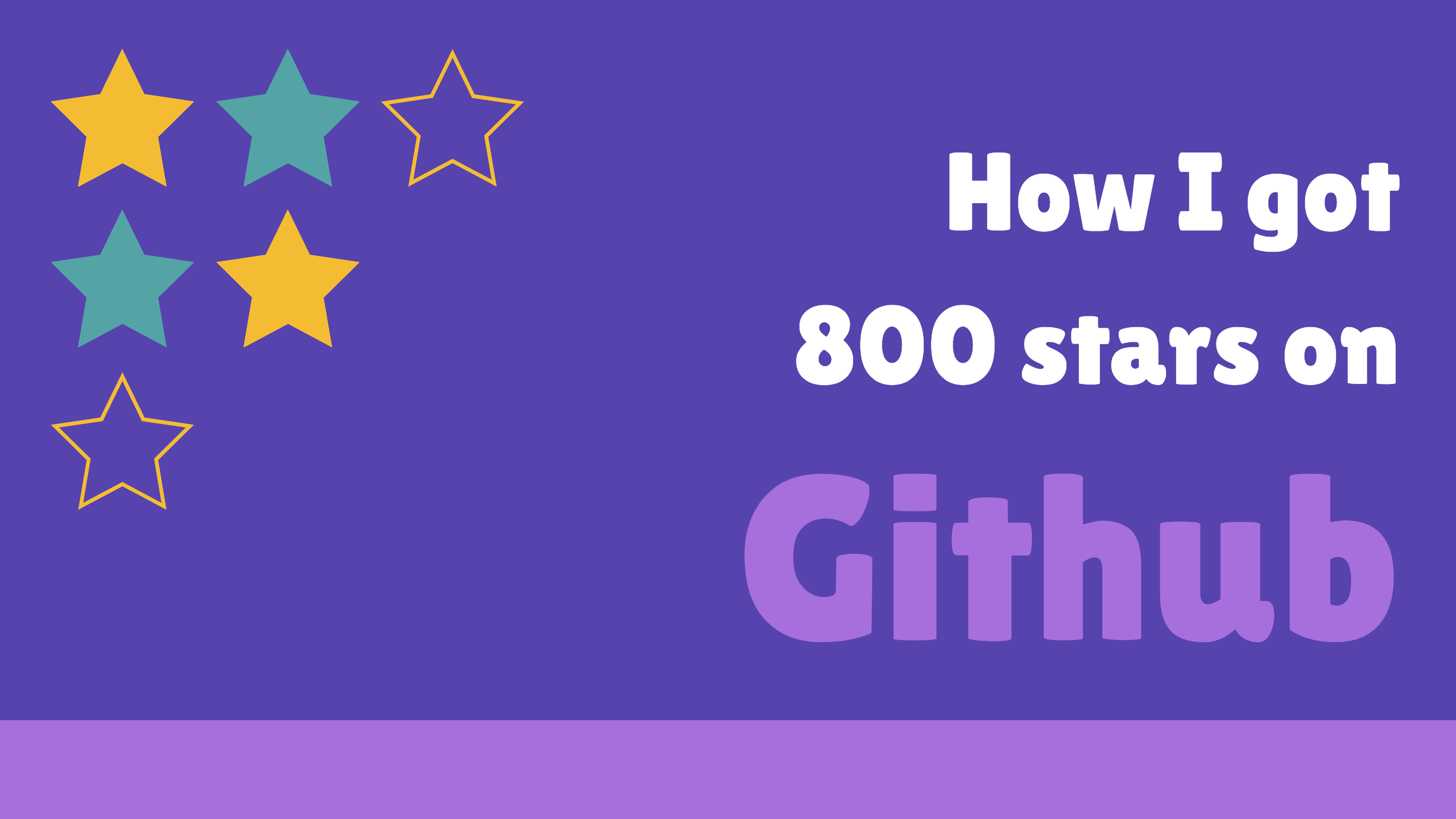 How I got 800 stars on GitHub in a day