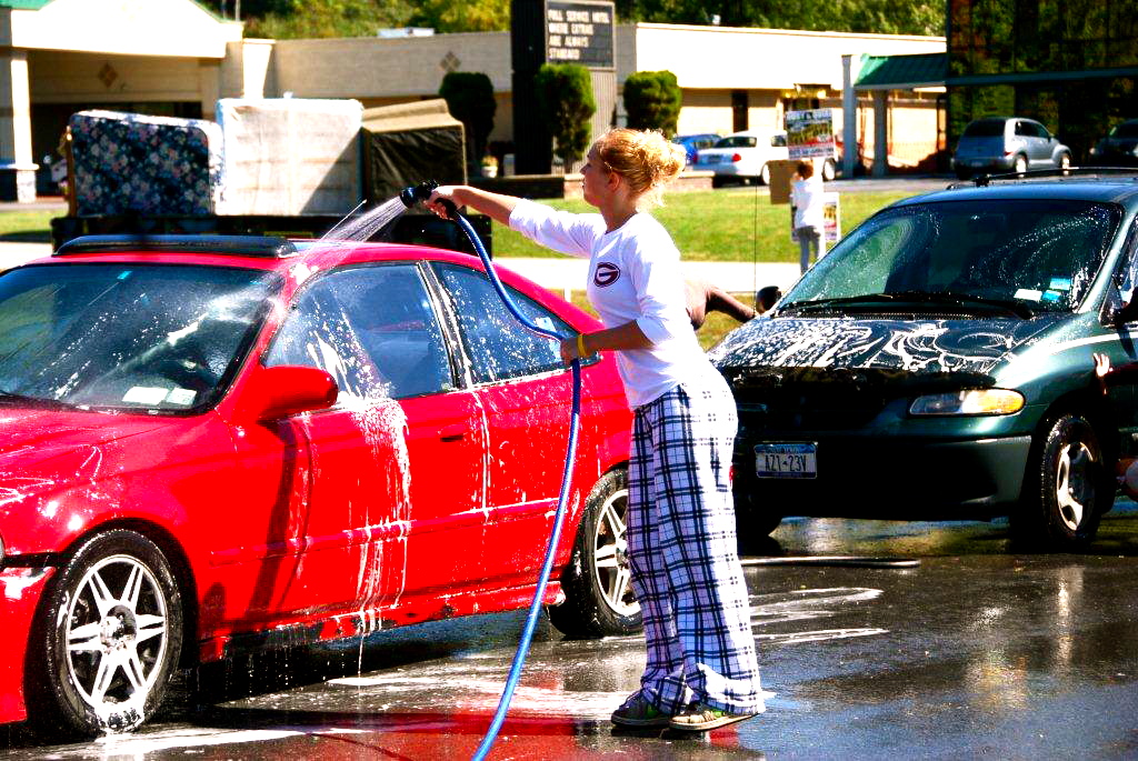 R&Q Hosts Gloversville High Girls' Swim Team Car Wash Ruby & Quiri Blog
