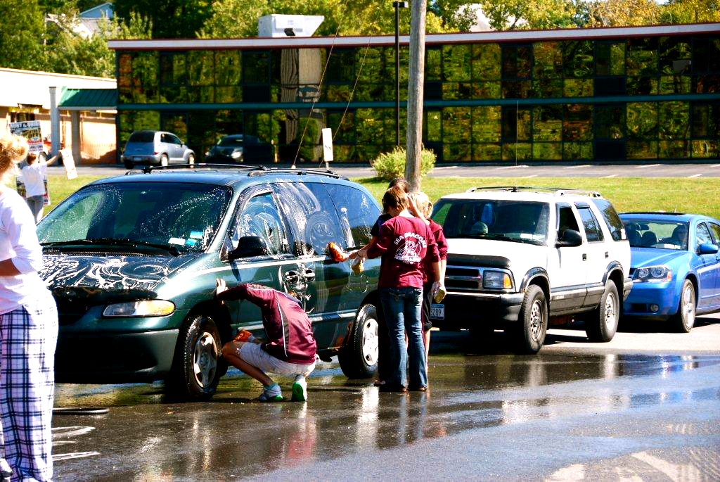 R&Q Hosts Gloversville High Girls' Swim Team Car Wash Ruby & Quiri Blog