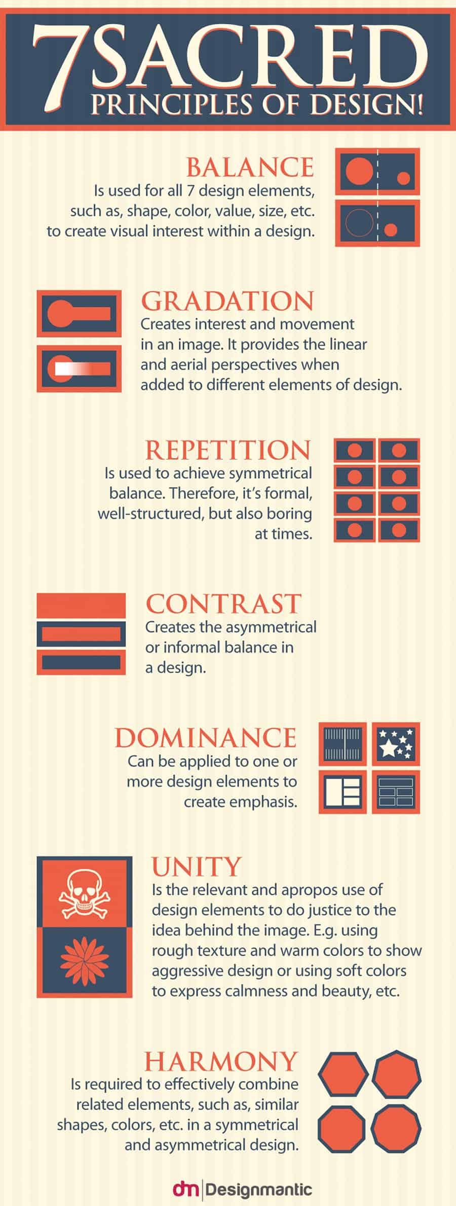 7 Principles of Design to Follow Infographic