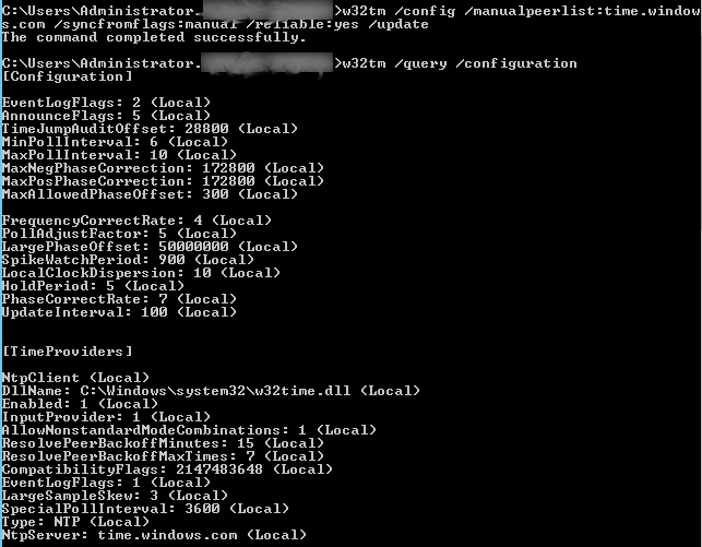 Set NTP Server on Windows Domain Controller » Red Branch