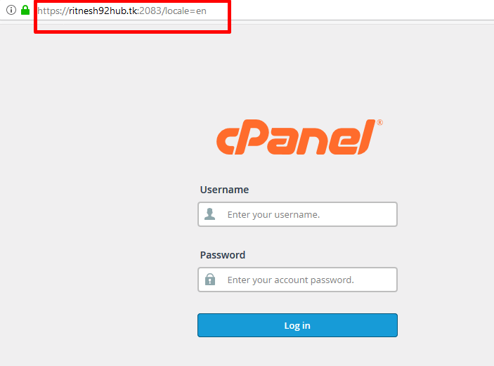 How do i change my WHM & cPanel login page in English(EN)? Change