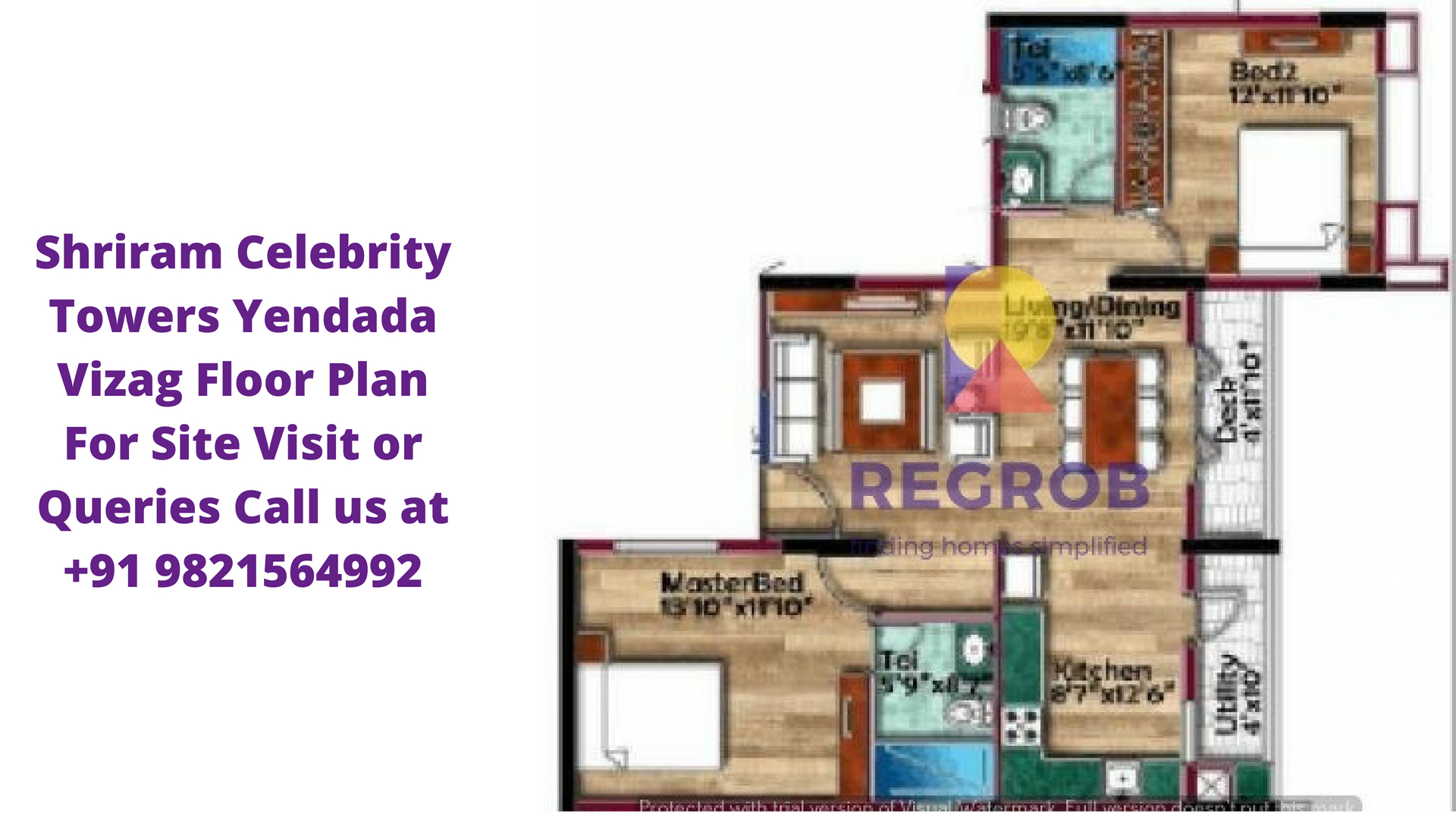 Shriram Celebrity Towers Yendada Visakhapatnam 2/3BHK Flats for Sale