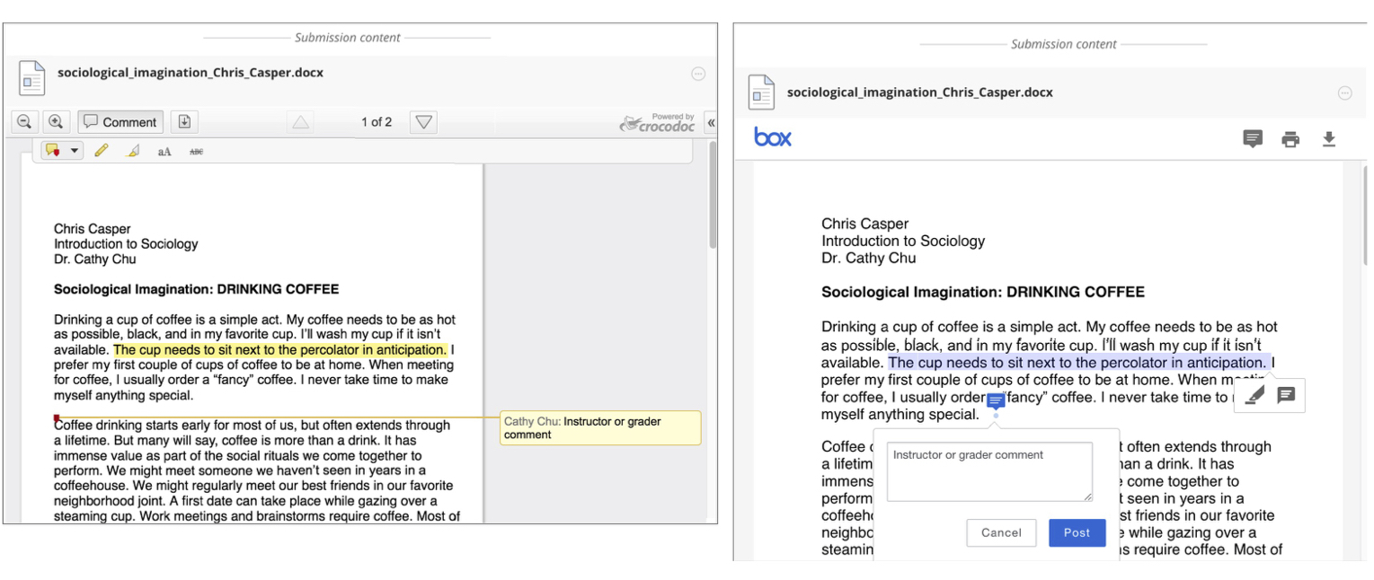 Inline Grading Change in Blackboard