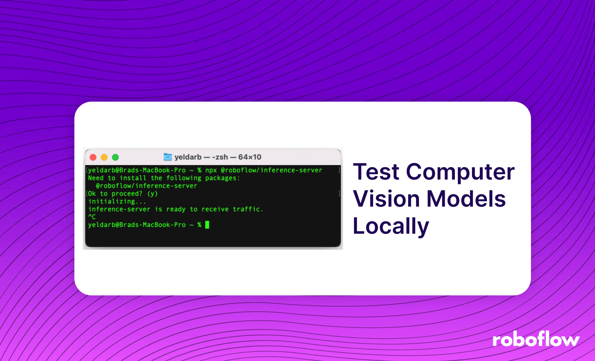 Launch Test Computer Vision Models Locally