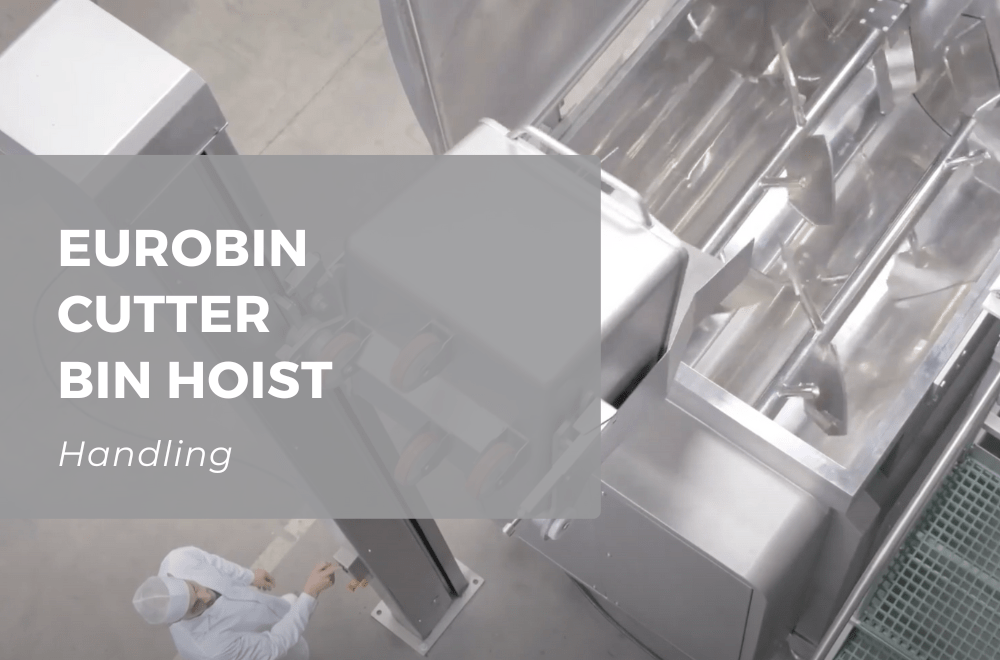 Roser Group Eurobin cutter bin hoist, ideal for the food industry