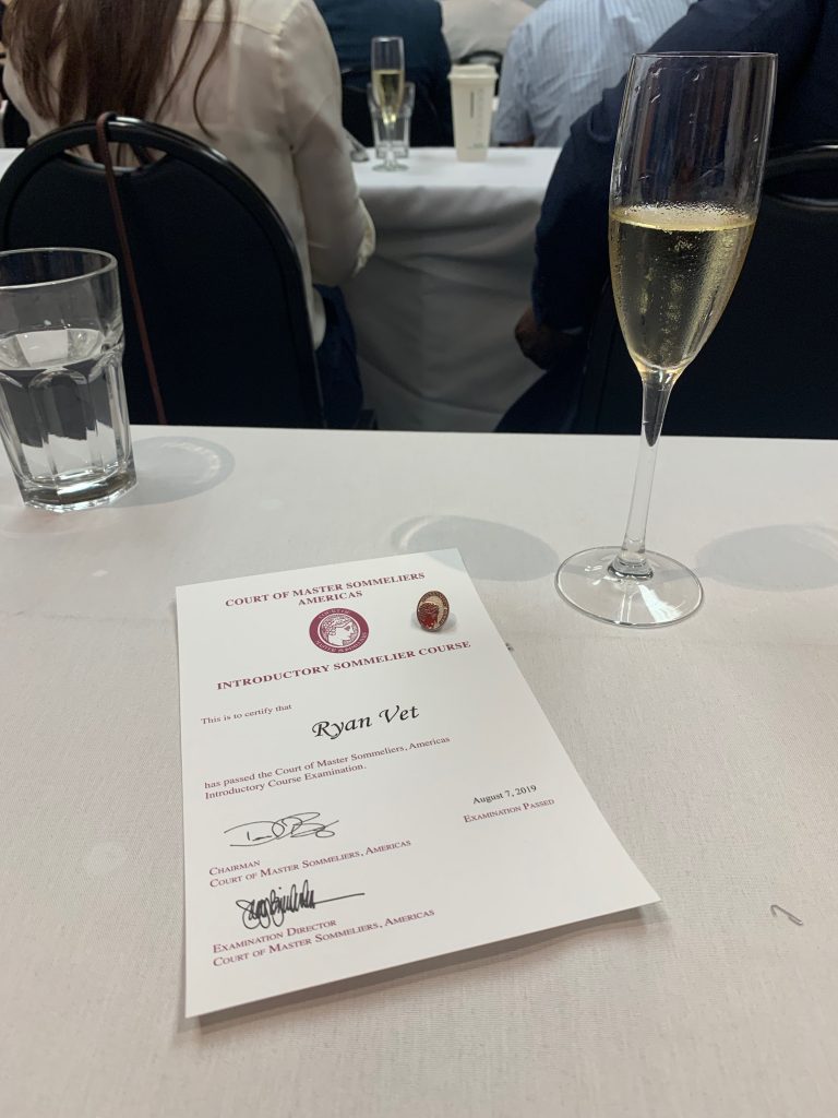 Taking the Court of Master Sommeliers Intro Exam Ryan Vet