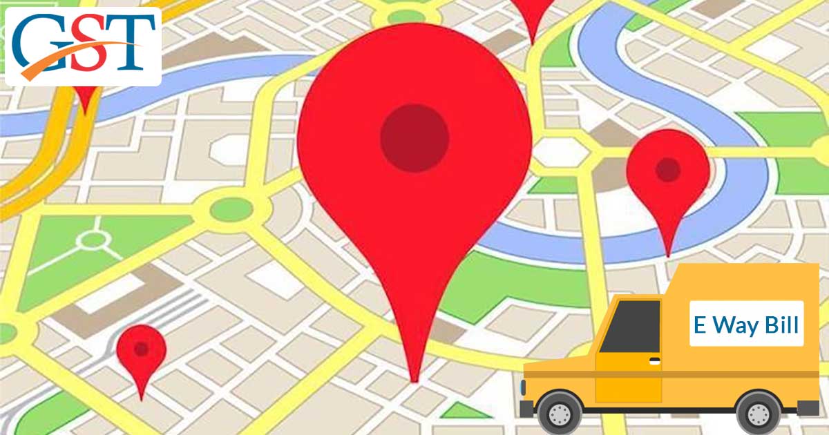 Automatic Distance Calculation Facility for GST E Way Bill System