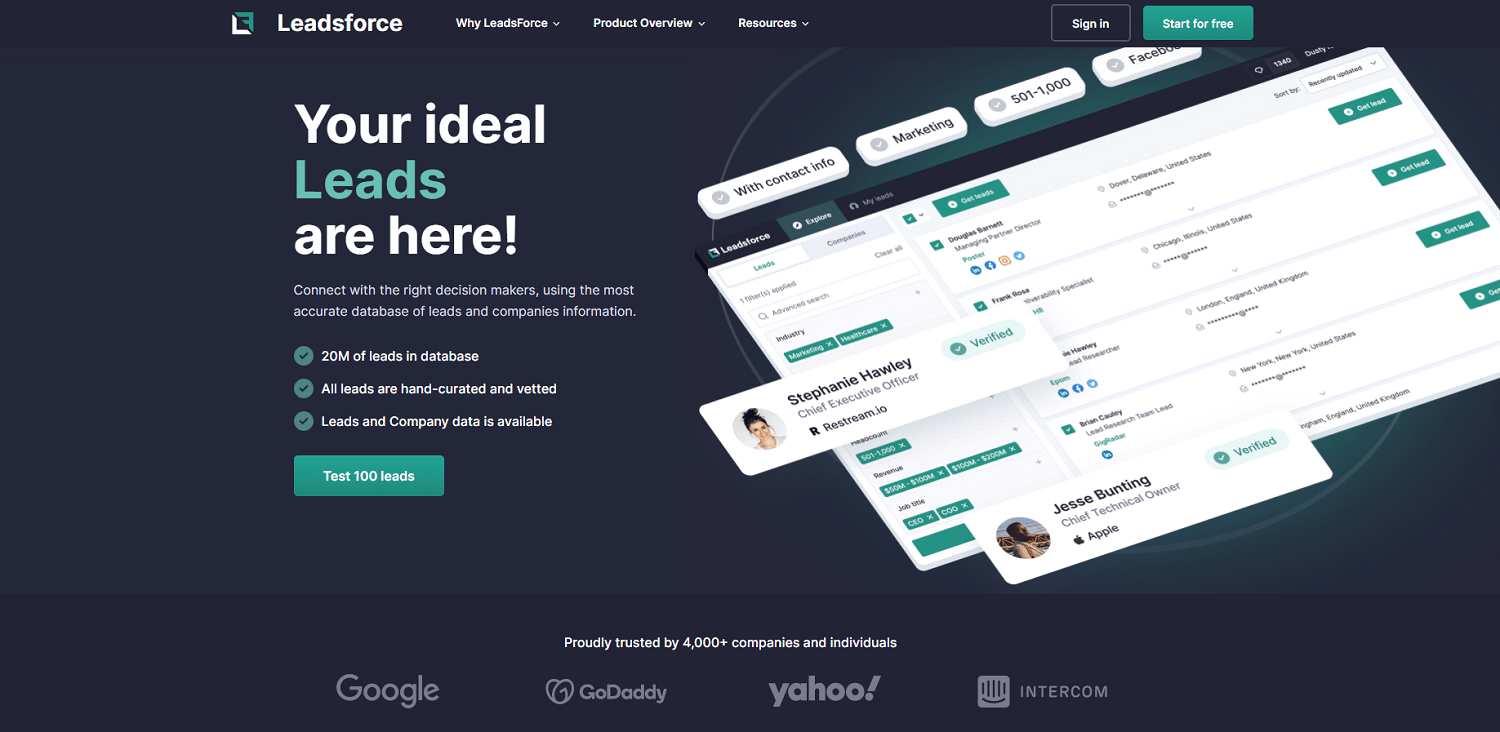 Top 26 Lead Generation Companies of 2023 Salespanel