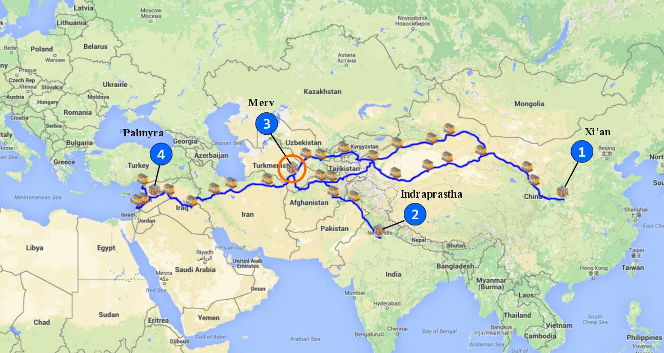 Ancient Silk Road First Global Supply Chain SCM Globe