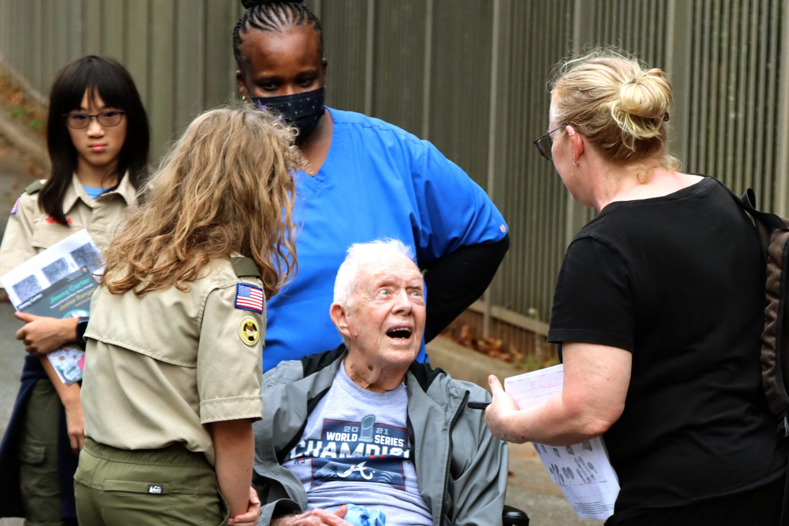 Before entering hospice, Jimmy Carter joined his grandson’s Scout troop(022)