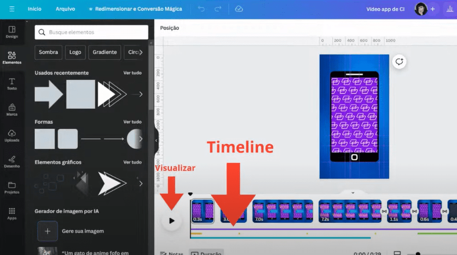 timeline_canva Screencorp App de Comunicação Interna, TV Corporativa
