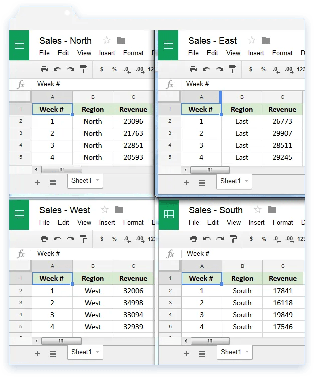 How to merge data from multiple Google Sheets? Blog Sheetgo