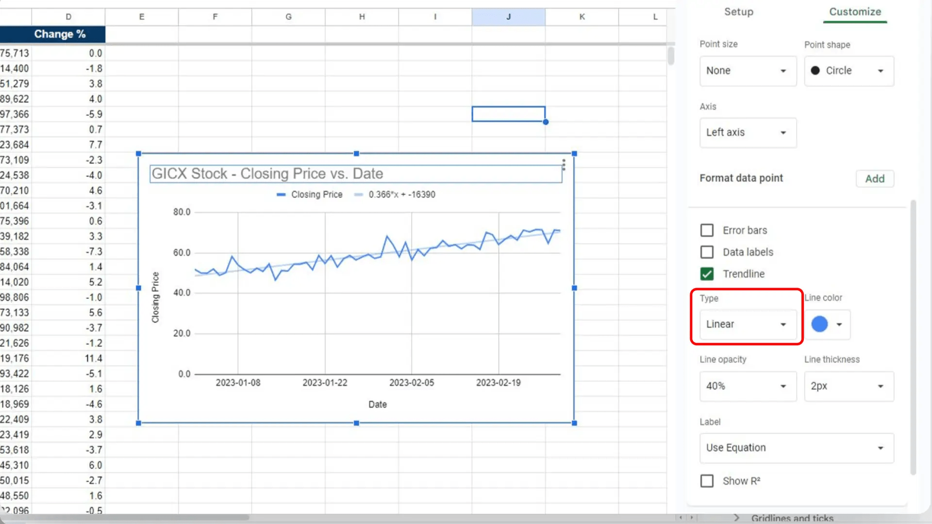 How to create a trendline in Google Sheets Sheetgo Blog
