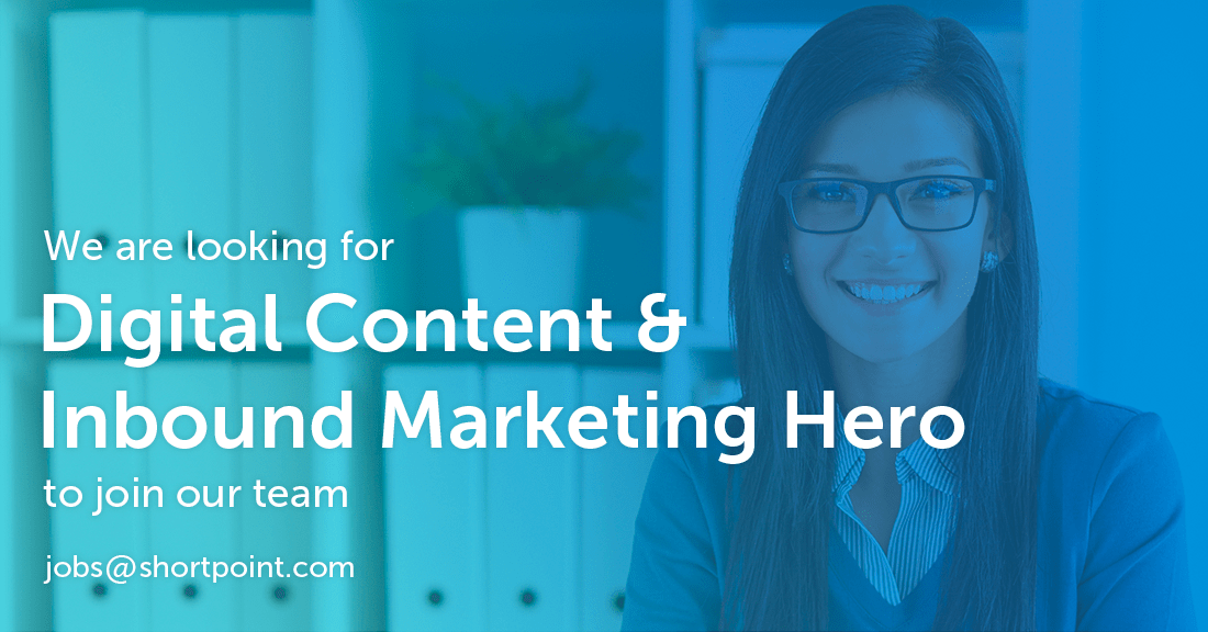 ShortPoint Career Digital Content & Inbound Marketing Hero