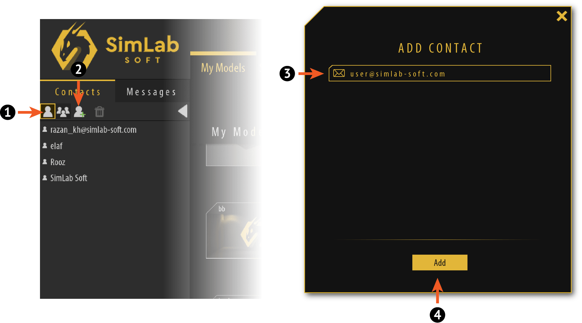 Contacts and VR Sharing • SimLab Soft Blog