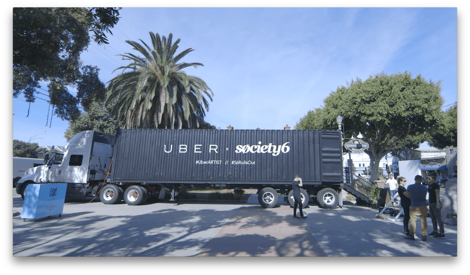 Society6 x Uber Deliver 40ft Mobile Art Gallery to Los Angeles