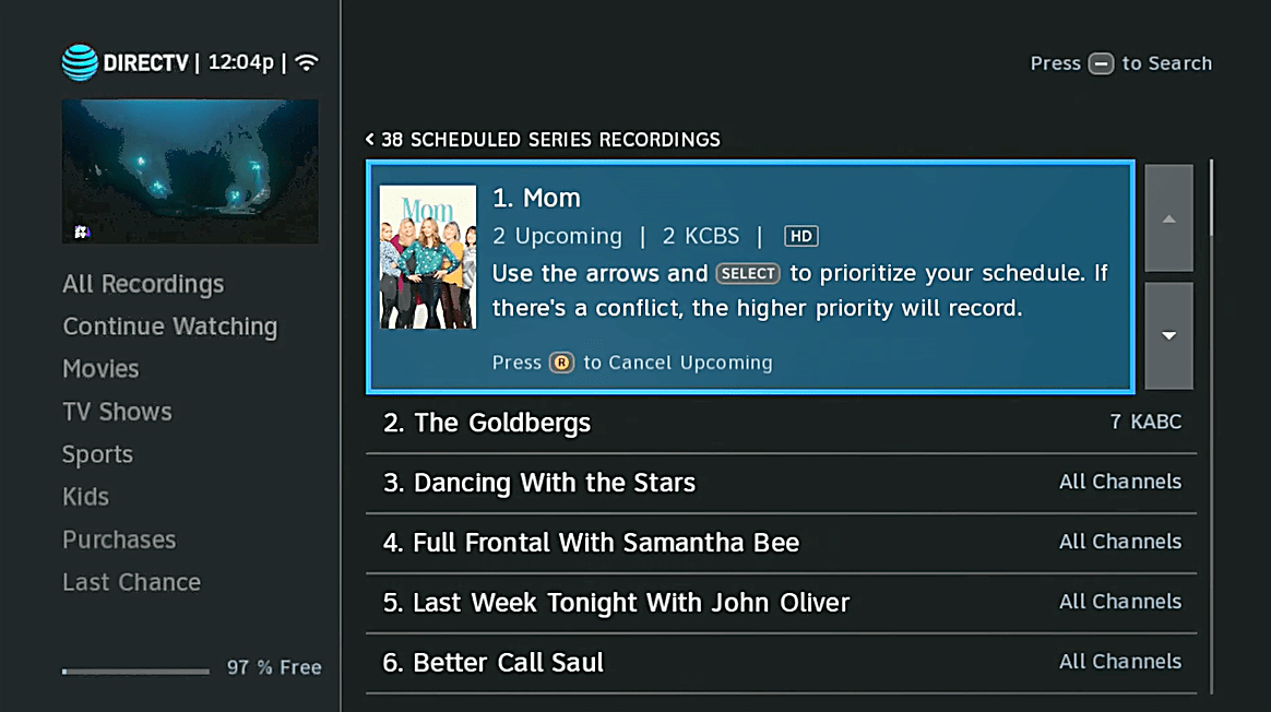 How to fix your DIRECTV DVR so it doesn't record on channels you don't