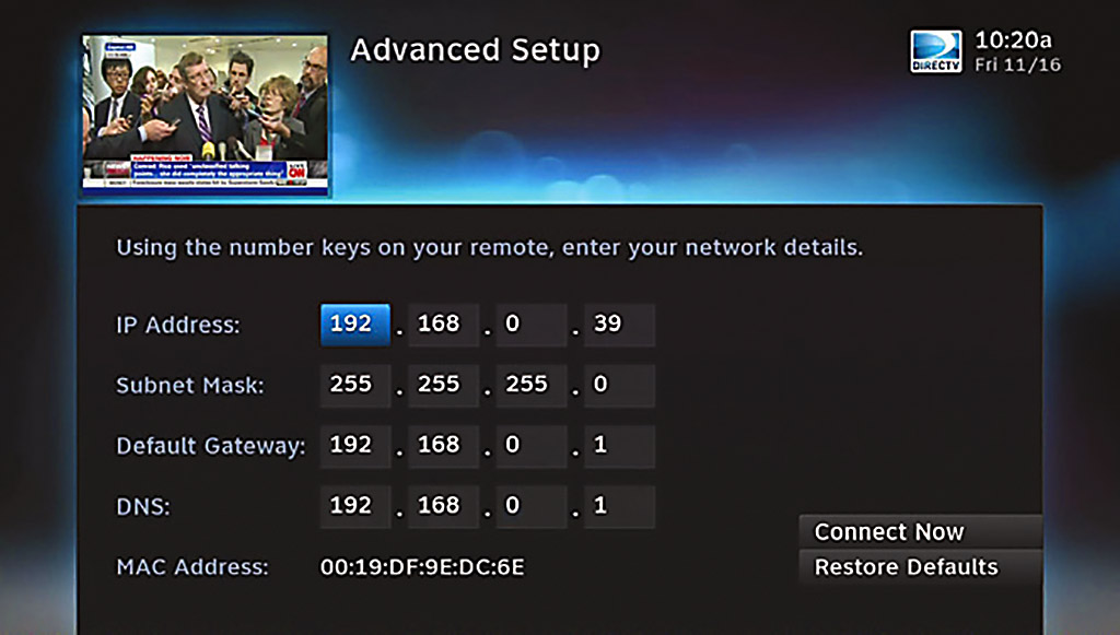2022 Edition How to set a Static IP address for your DIRECTV receiver