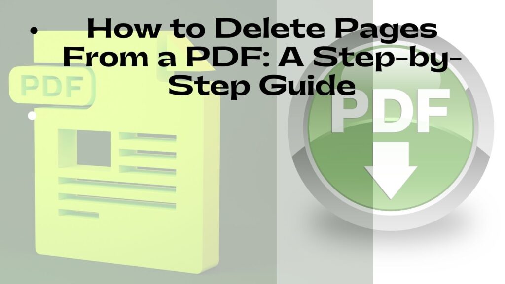 How to Delete Pages From PDF 2 Ways to Delete Pages From a PDF Learn