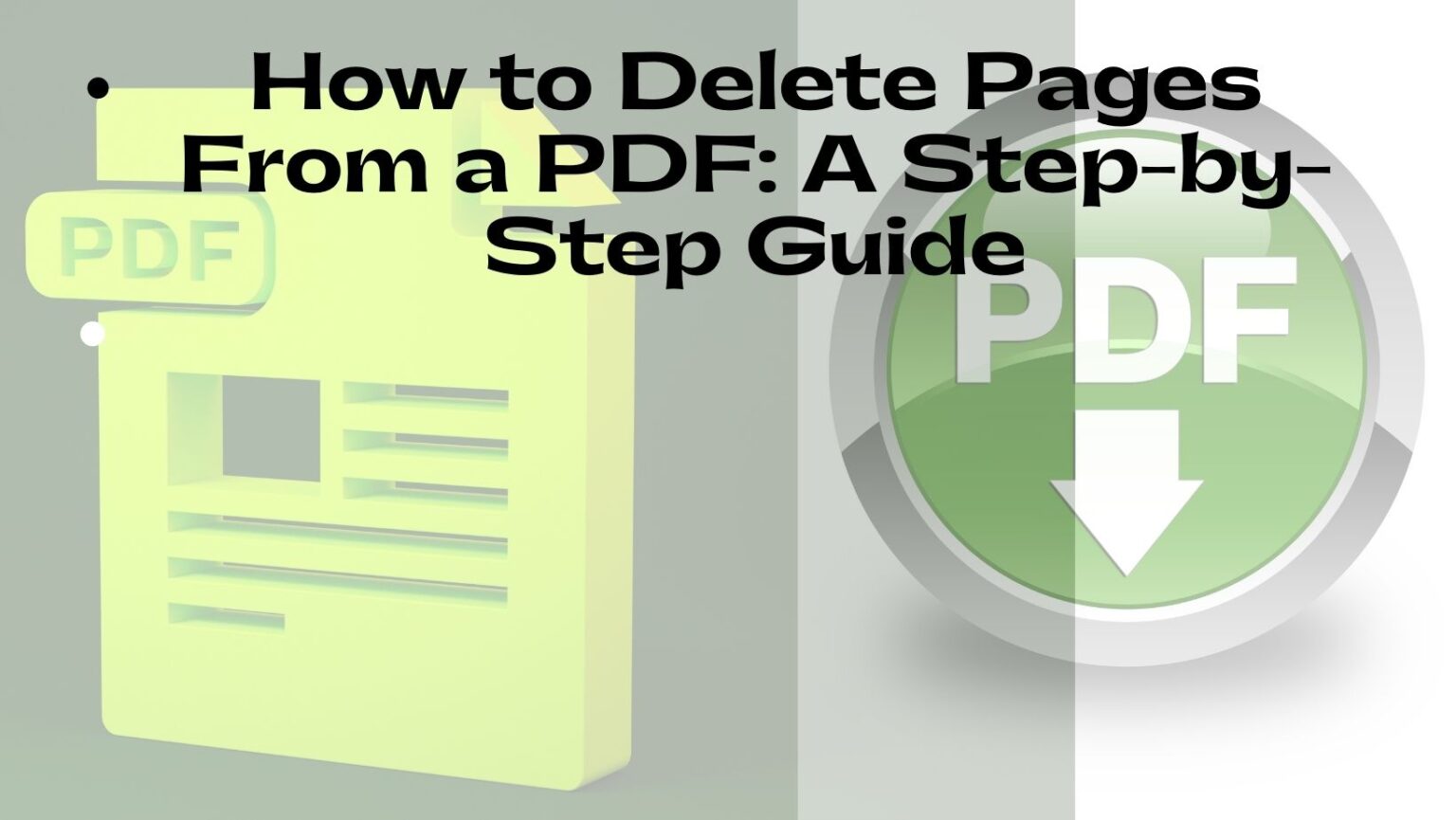 How to Delete Pages From PDF 2 Ways to Delete Pages From a PDF Learn