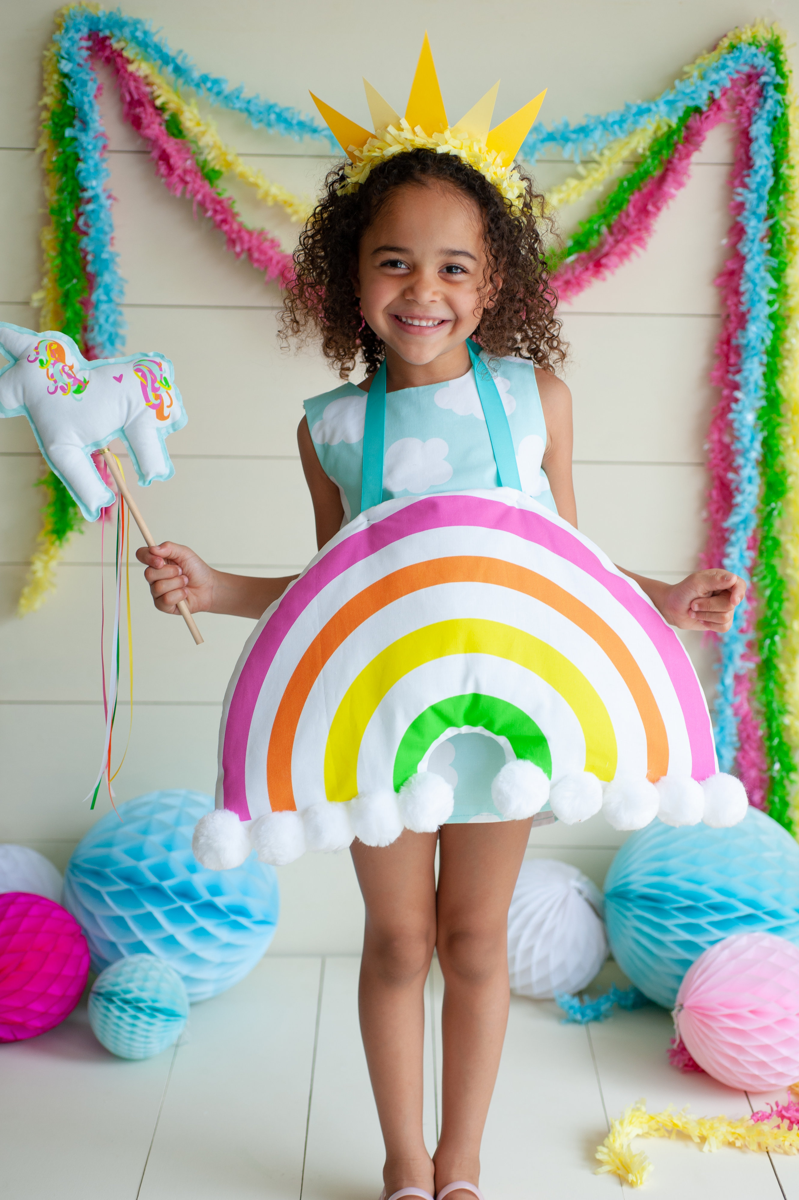 Handmade Halloween DIY Kid's Rainbow Costume Spoonflower Blog