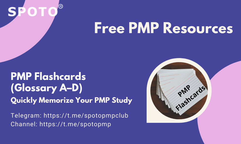 [Free PMP Resources] PMP Flashcards (Glossary AD) — Quickly Memorize