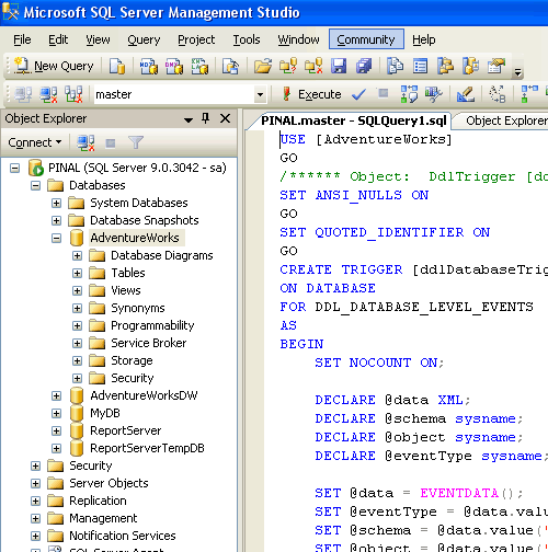 SQL SERVER 2005 Create Script to Copy Database Schema and All The