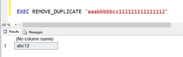 SQL SERVER Remove Duplicate Chars From String Part 2 LaptrinhX