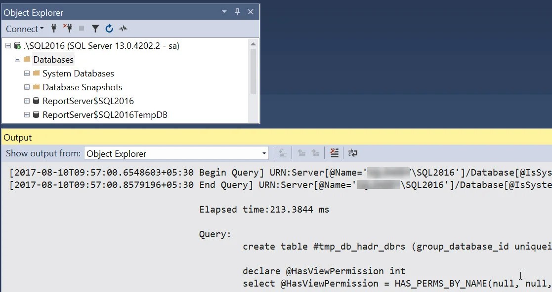 SQL Server Management Studio New Feature Object Explorer Query