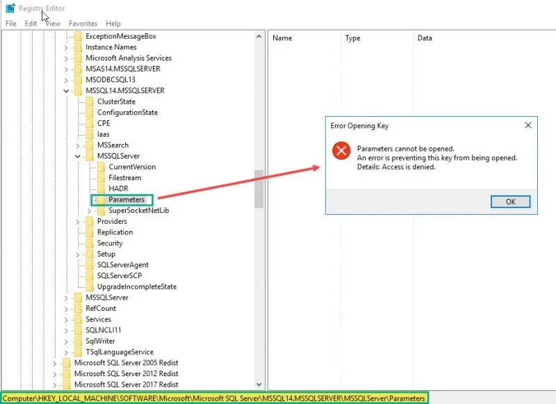 SQL SERVER Empty Startup Parameters in SQL Server Configuration
