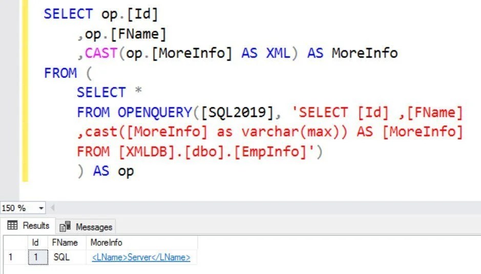 SQL SERVER FIX Msg 9514 XML Data Type is Not Supported in