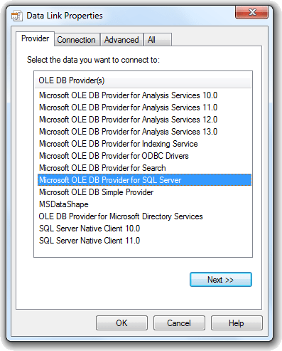 Provider tab