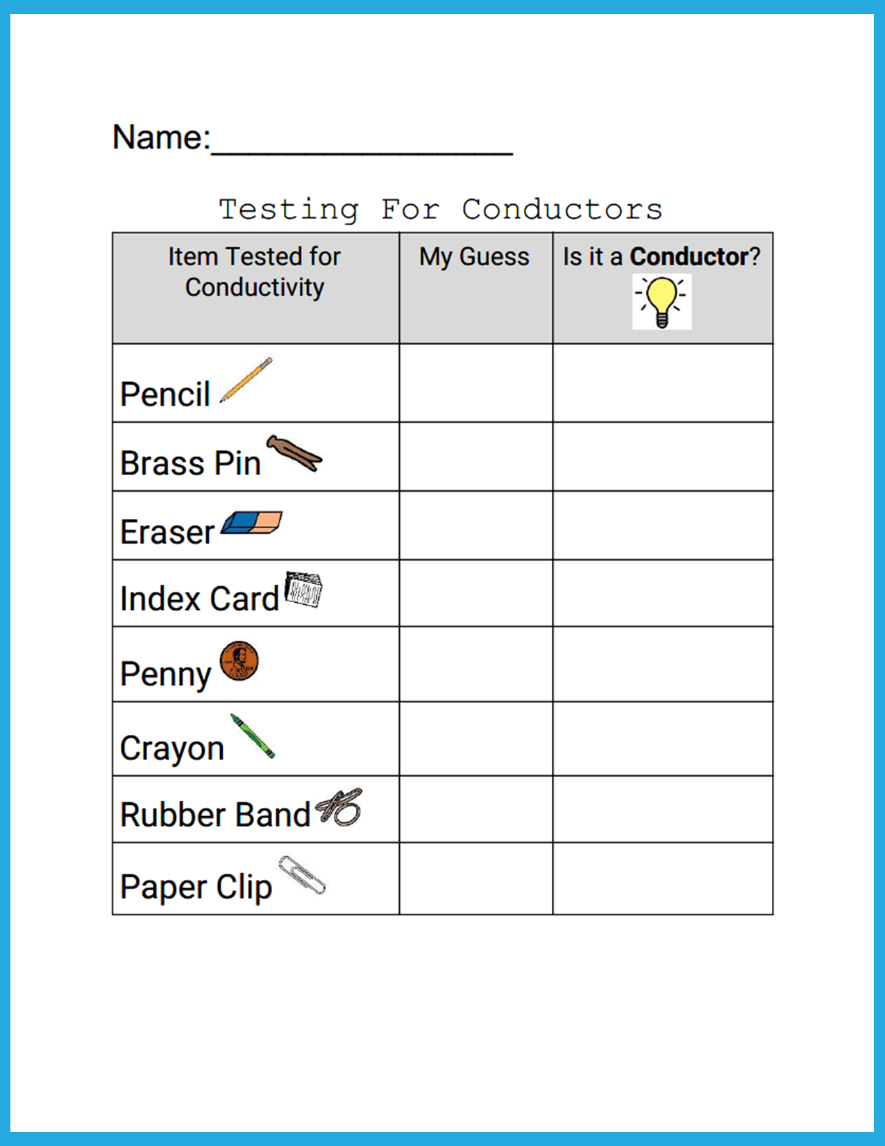 Conductivity Activity STEM Supplies
