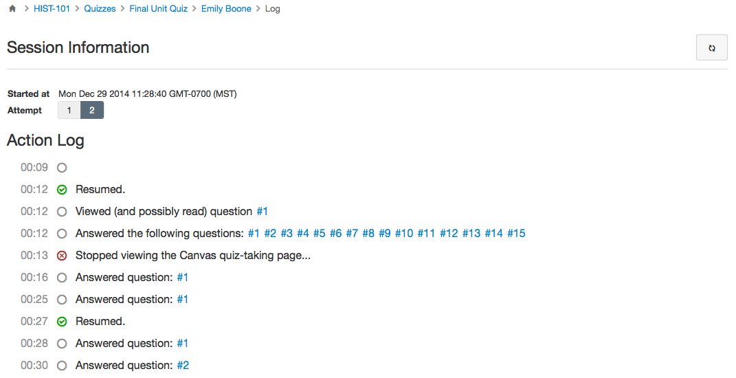 Quiz Log Auditing Tech Tips and New Technologies for Instructors