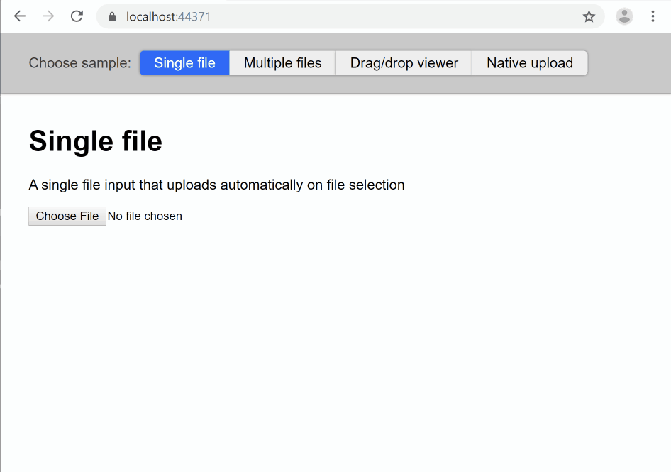File uploads with Blazor