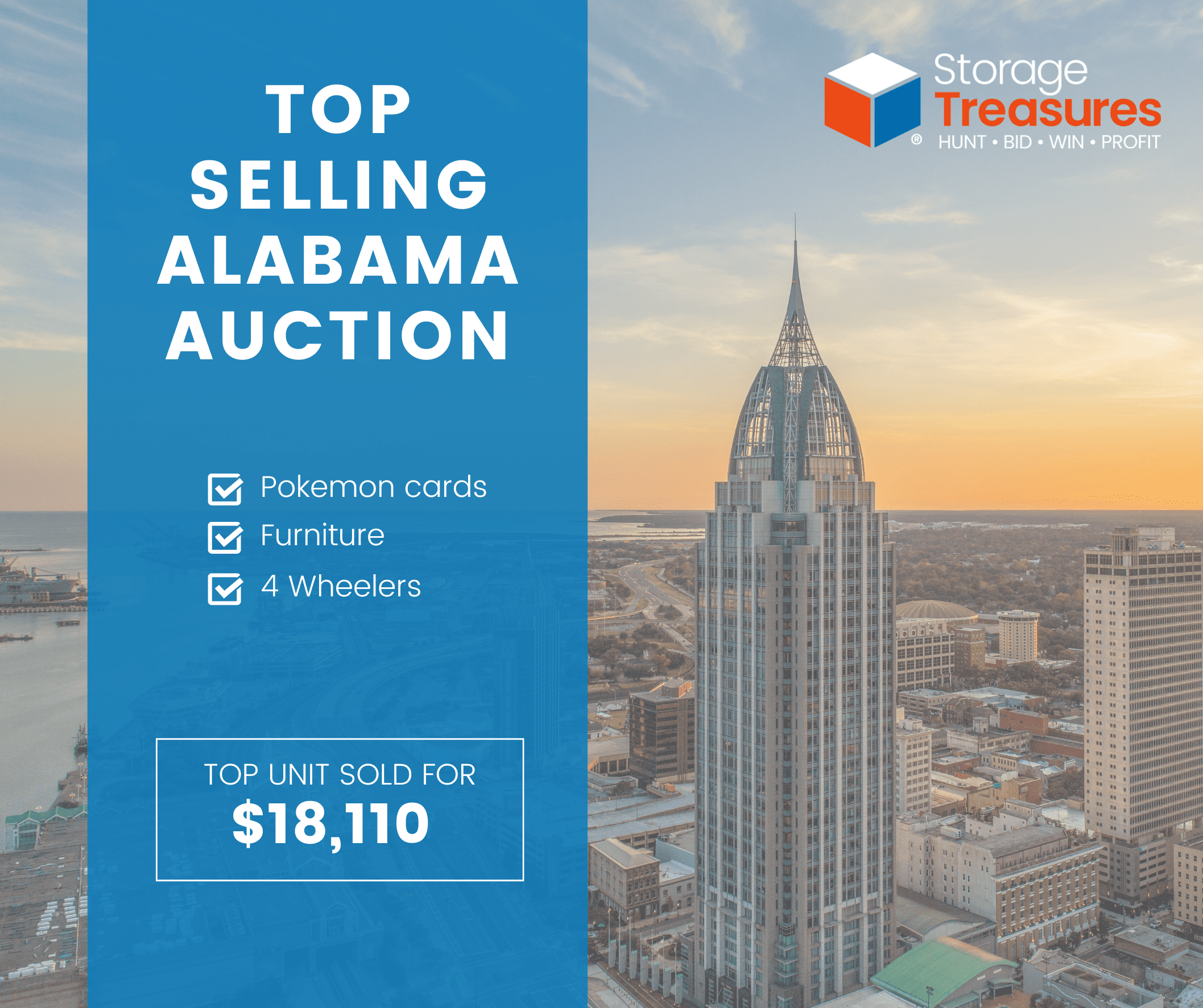 TopSelling Storage Auctions in Alabama StorageTreasures Blog