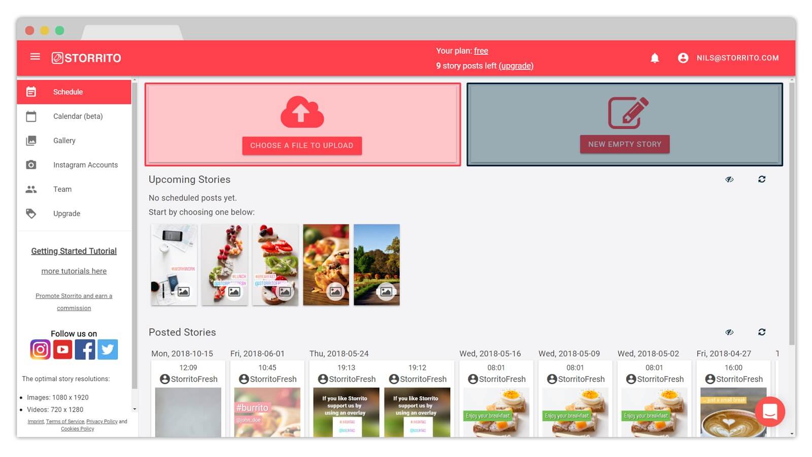 How to post Instagram Stories from Computer Storrito Blog