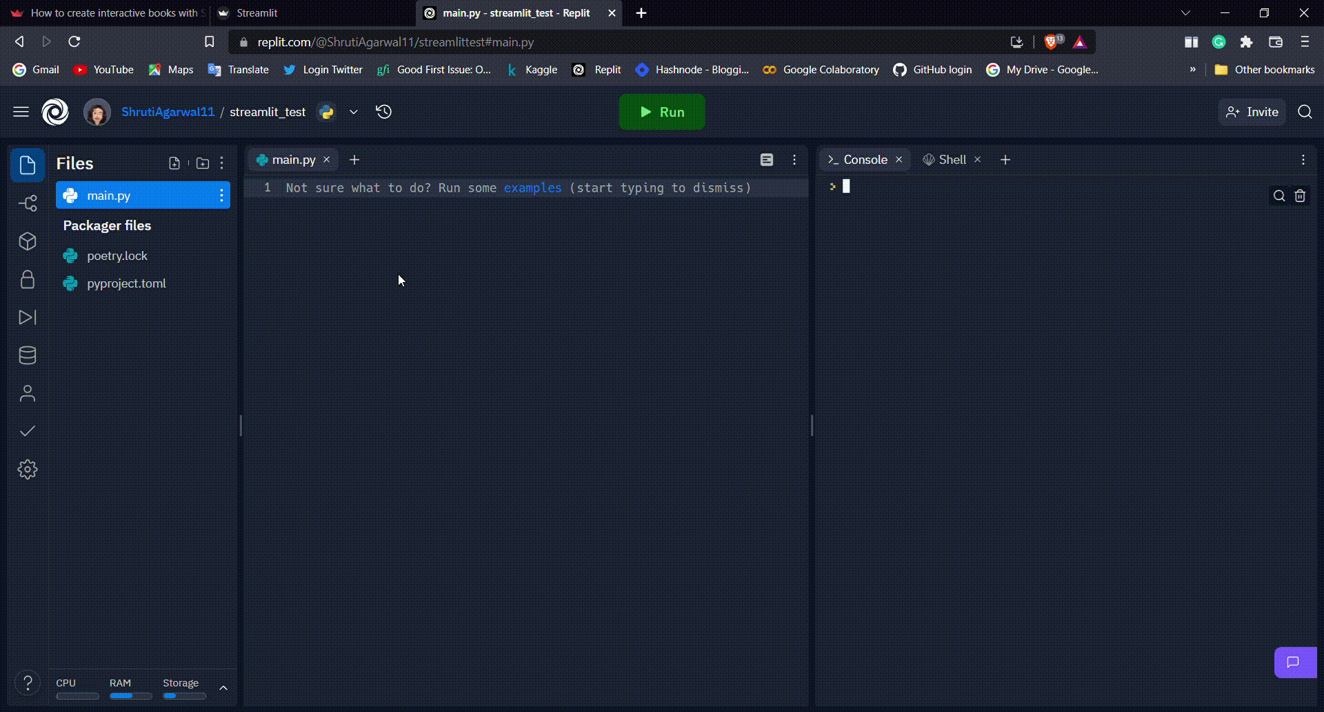 How to build Streamlit apps on Replit