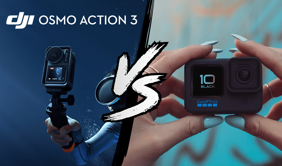 Comparatif technique des caméras DJI Osmo Action 3 et GoPro Hero10