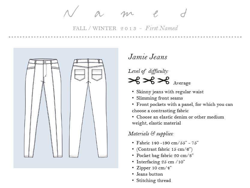 Jamie Jeans and Denim Blues Style Maker Fabrics