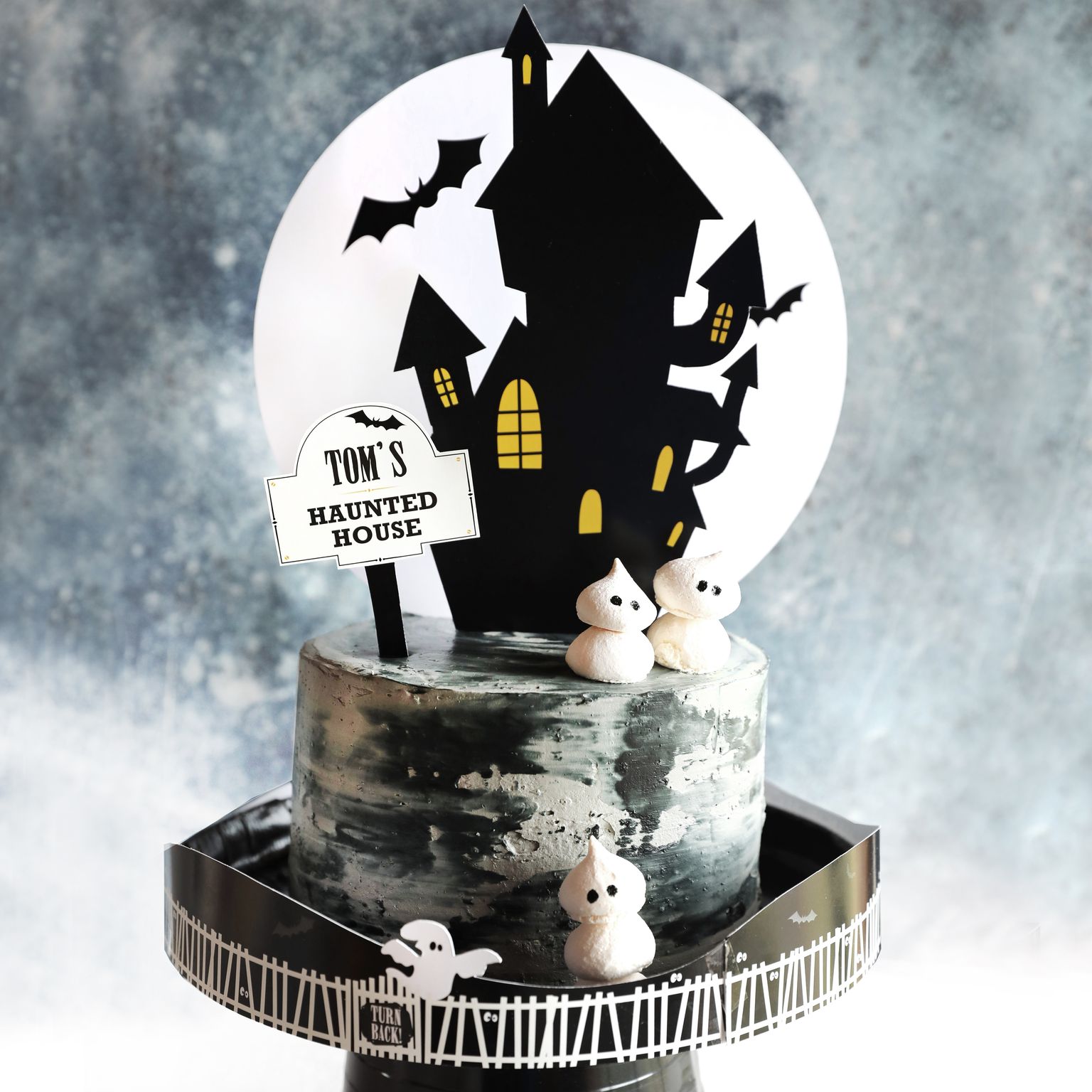 How To Make A Haunted House Halloween Cake Sunshine Parties