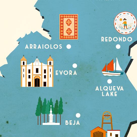 Kaart Alentejo Portugal Fc Discover the Alentejo An Illustrated Map
