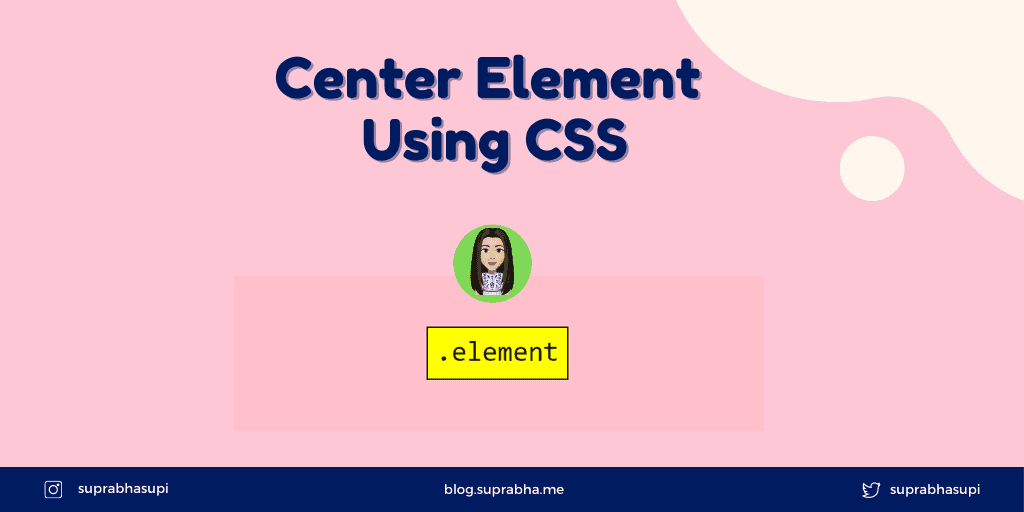 Center Element Using CSS Suprabha's Blog