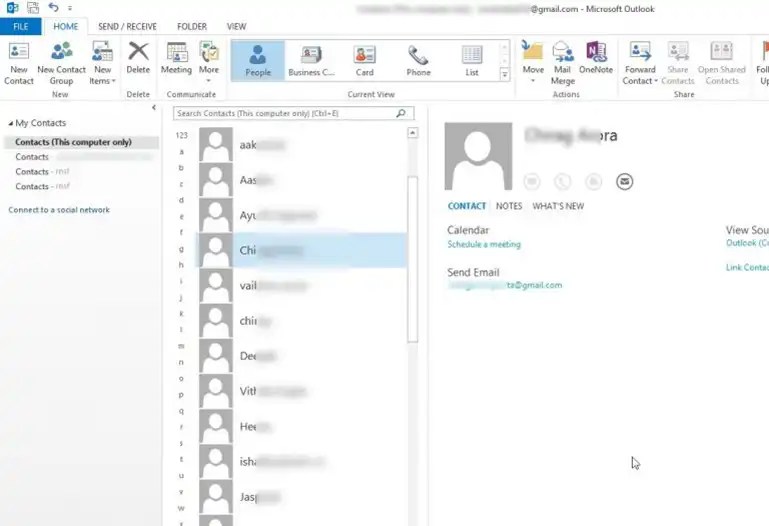 Outlook Contacts Not Available in Address Book [Error Fixed]