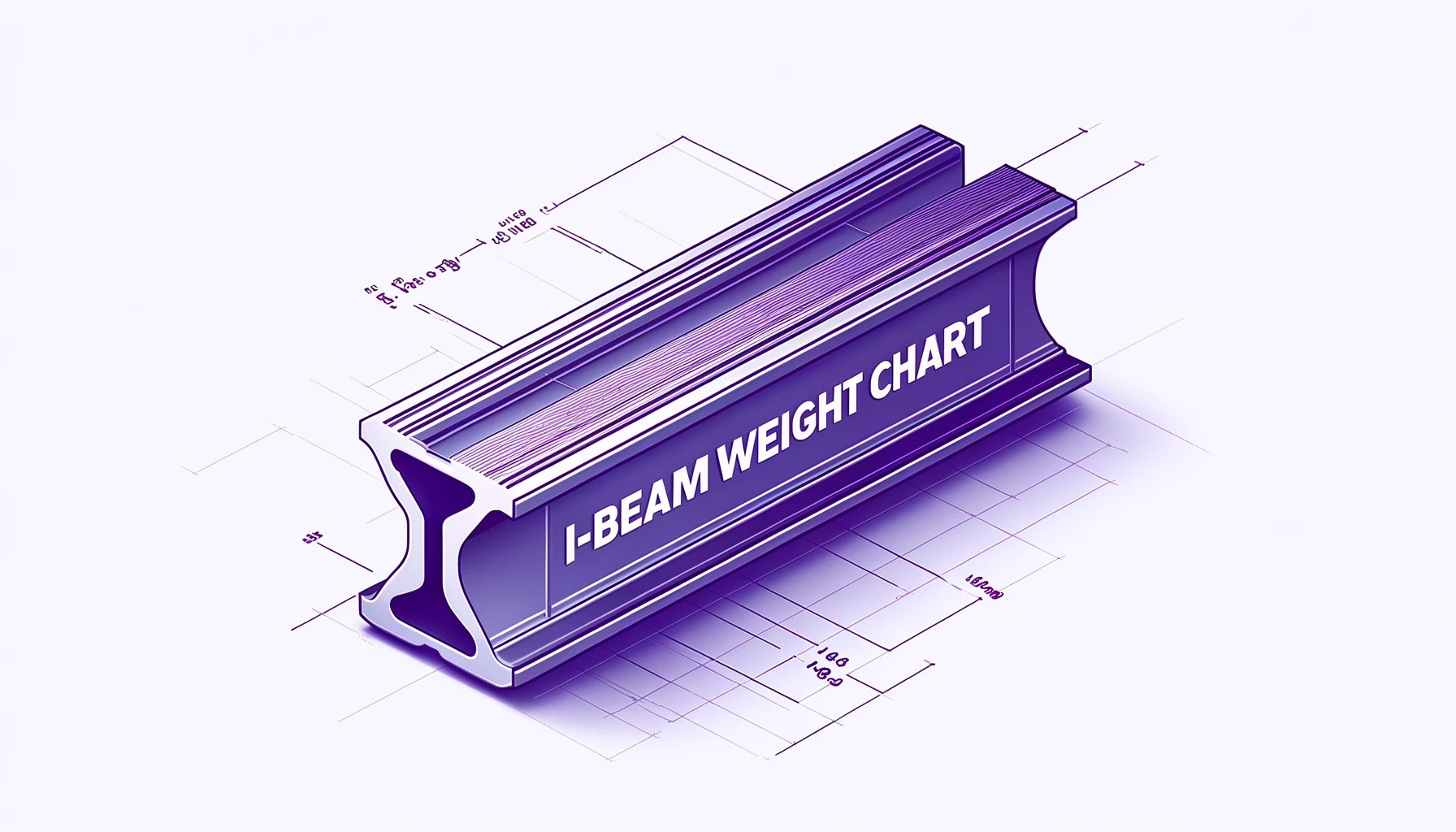 I-Beam weight chart: Formula, weight in kg, by sizes