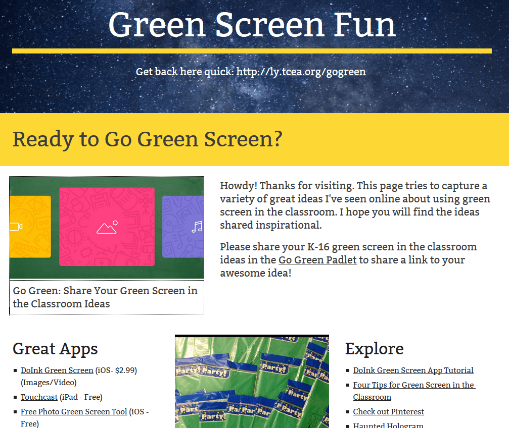 Four Tips for Green Screen in the Classroom • TechNotes Blog
