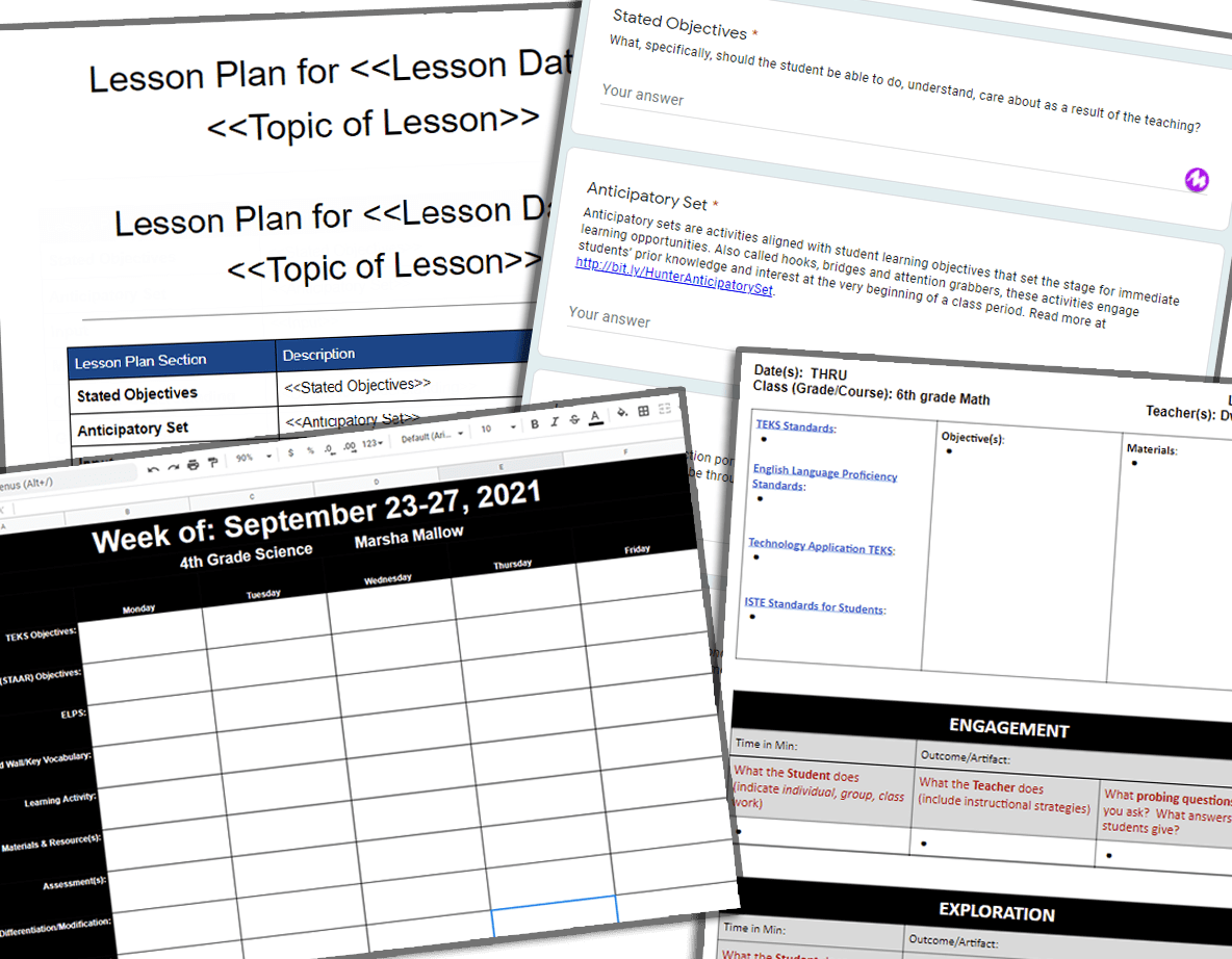 Madeline Hunter Lesson Plan Blank Template Sampletemplate.my.id